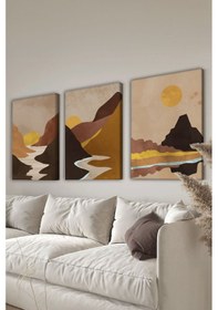 Resim Artavessa Dekoratif 3 Parça Kanvas Tablo - 3CNVS8 