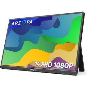 Resim Arzopa A1s 14" Full Hd 60hz Ips Ultra İnce Taşınabilir Monitör 