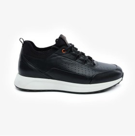 Resim Greyder 17981 Siyah Hakiki Deri Erkek Sneaker Ayakkabı 