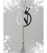 Resim Aker Hediyelik Şık Dekoratif N Harfi Çift Taraflı Ayna N Yazılı Harf Ayna Pleksi Araba Dikiz Aynası Süsü 