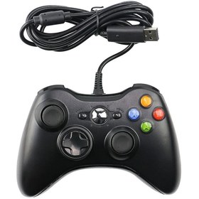 Resim HOBİPİX Xbox 360 Ve Pc Uyumlu Kablolu Oyun Kolu Joystick Gamepad 
