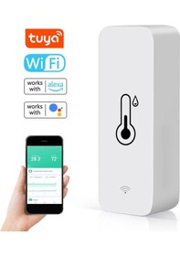 Resim Lemestar Termometreler Tuya Wifi Akıllı Sıcaklık Ve Nem Algılama Sensörleri Ev Sahneleri Bağl Çok Renkli 