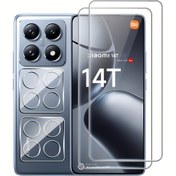 Resim Xiaomi 14T Pro/ 14T için Ekran Koruyucu [2+2 PAKET], 9H Sertlikte Çizilmeye Karşı Dayanıklı Temperli Cam Film, Anti-Çizik 