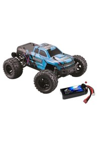 Resim Haiboxing 1/16th scale 4WD Brushless Truck Uzaktan Kumandalı Araba RTR (Mavi) + 1300 mAh 7.4V 2S 30C Lipo Batarya 