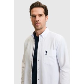 Resim U.s. Polo Assn. Erkek Beyaz Gömlek Basic 50324722-VR013 