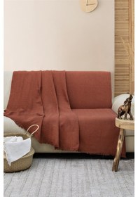 Resim Merlin Koltuk Örtüsü 170x200 Cm - Kiremit 