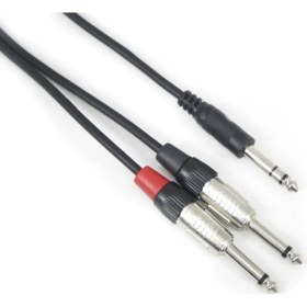 Resim Teknogreen TKS-705 6.3mm Stereo 2x6.3mm Mono Kablo 5mt 