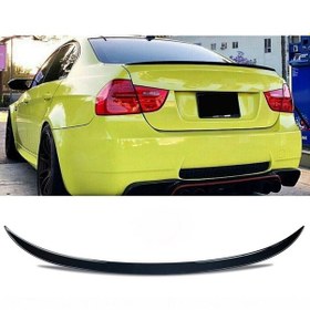 Resim Bmw E90 Uyumlu 2006-2012 Uyumlu Plastik Parlak Siyah M3 Spoiler 