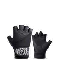 Resim Vkemall Ağırlık Kaldırma Bisiklet Egzersizi İçin Tam Avuç Korumalı Nefes Alabilir Parmak 