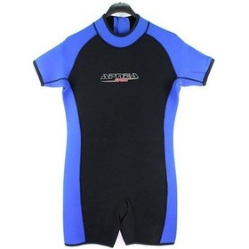Resim - Sport Shorty 3 Mm Dalış Elbisesi L Mavi / Siyah 