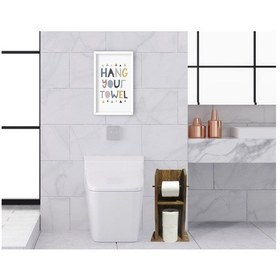 Resim Bk Home Doğal Masif Ahşap Tuvalet Kağıtlığı Ve Dekoratif Ahşap Be (551052280) 