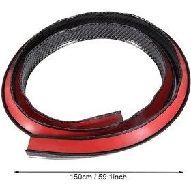 Resim Reedark Lastik Araba Tekerlek Kaşağı Koruyucu, 150cm Siyah, Kırılma Ve Çiziklerden Koruma, Serbest Kesim Ve Sticker İçerir 