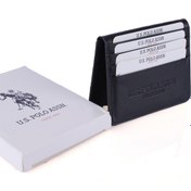 Resim U.S. Polo Assn. 23843 Hakiki Deri Unısex Cüzdan Siyah 