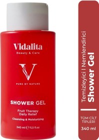 Resim Vidalita Beauty & Care Fruit Therapy Çilek Çekirdeği & Argan Yağı İle Besleyici Ve Canlandırıcı 340 ML 