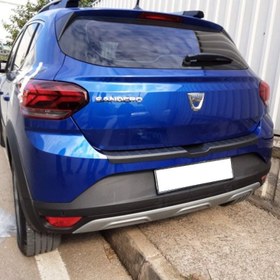 Resim Dacia Sandero 2021- Arka Tampon Eşiği Mat Siyah 