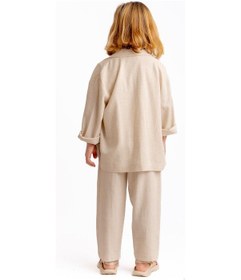 Resim Oliven The Kid Unisex Keten Blazer Ceket Natürel Naturel 