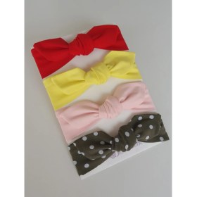 Resim Swan Butik Kız Çocuk Bebek Bandana Toka Seti 4'lü 