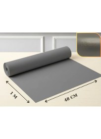 Resim Almital Mobilya Aksesuarlari Almital 48 cm x 1 Metre Antrasit Kumaş Desenli, Çekmece İçi Kaydırmaz Halı, Dolap içi raf örtüsü 