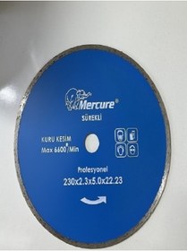 Resim Mercure SÜREKLİ ELMAS TESTERE 230*2.3*5*22.23 KURU KESİM MERCURE 