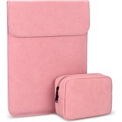 Resim Yorke 2 Adet Unisex Ultra-Ince Astarlı Koruyucu Deri Laptop Çantası 12.5 Inç (Yurt Dışından) 