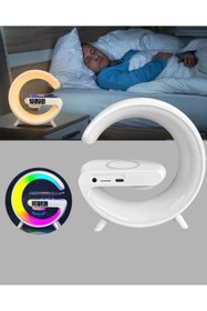 Resim Najmaddin Akıllı Uyku Lambası Gündoğumu Alarmı Kablosuz Şarj ve Müzik Çalar - najmaddin6221-8890 