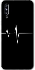 Resim MRCİLETİSİMmrc-174015 Heart Rytm Kılıf Kapak Hayalet Ekran Yandan Gözükmez Samsung Galaxy A70s ile uyumlu 
