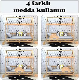 Resim Markaawm Montessori Yatak Luxury Arabalı Çocuk Karyola 90X190 