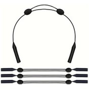 Resim Dream011 1/3 Parça Siyah Ayarlanabilir Gözlük Askısı Spor Gözlük Zinciri 15.75inch 