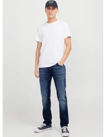 Resim Jack & Jones Erkek Jjımıke 5 Cepli Jean Pantolon 12269601 Mavi Mavi 