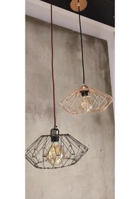 Resim Bakır Renk 13 Farklı Model Modern Sarkıt Avize Bakır 