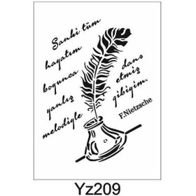 Resim Yazı Desenler Stencil Şablon 25X35 Yz-209 