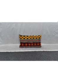 Resim Zehra Abla Halı Yeni El Dokuma Dekoratif Lumbar Kilim Kırlent Yastık Kılıfı 6151 