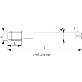 Resim Fett M14 Narex 3080 Dın N-376BD Ticn Hsse Döküm Için Düz Kanal Makina Kılavuzu 