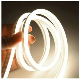 Resim Neon Esnek Şerit Led 15 Metre Gün Işığı + 220 Volt Fişli 