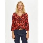 Resim Faik Sönmez Paisley Yuvarlak Yaka Kadın T-shirt 69587 (U69587) 