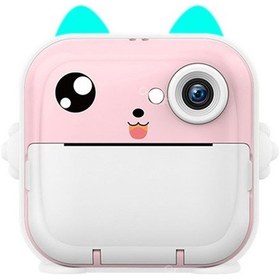 Resim Q5 Taşınabilir Hd Tek Lensli Anlık Kamera Çocuk Kamera Hatası Yazıcı Kamera 32g Hafıza Kartı + Kart Okuyucu İle - Pembe 