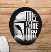 Resim Pixxa The Mandalorian Bilek Destekli Mousepad Model - 1 Oval 