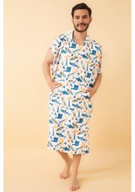 Resim Shark Yetişkin Sörf Panço Kapüşonlu Plaj Havlusu Sm Beden 