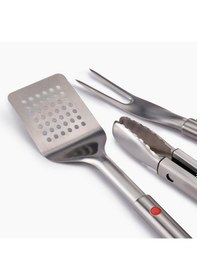 Resim Joseph Joseph Grillout 3 Lü Paslanmaz Çelik Barbekü Spatulası, Maşa Ve Çatal Seti 