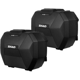 Resim Motosiklet Shad Adventure Yan Çanta Takım Genişleyebilir 38+38 Lt Carbon 