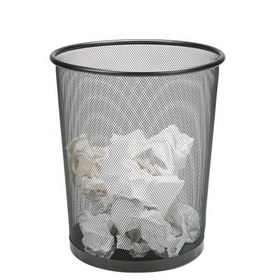 Resim Açık Üstü Demir Çelik Çöp Kutusu - Dayanıklı Ofis ve Ev Çöp Sepeti 