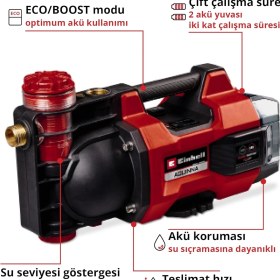 Resim Braventa Collection Akülü Bahçe Pompası Aquınna 18/30 F LED Power X-Change (18 V, Maks. 3000 L/h Su Aktarımı, 2 Akü Yuva 