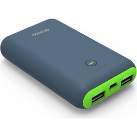 Resim S-Link IP-S75 7500mAh Powerbank Gri/Yeşil Taşınabilir Pil Şarj Cihazı 