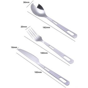 Resim Novahub Titanyum Çatal Bıçak Kaşık Seti Taşınabilir Seyahat Ev Dış Mekan Sofra Takımı Titanyum Sofra Takımı Kesici Çatal Kaşık Seti Gümüş - Gümüş Titanyum Set Gümüş 