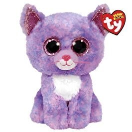 Resim TY Beanie Boos Mor Kedi Cassidy 33 Cm 