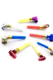 Resim 100 Adet Kaynana Dili Düdük Parti Düdüğü Sesli Düdük Renkli Uzayan Düdük Renkli Düdük 