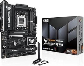 Resim ASUS TUF GAMING B850-PLUS WIFI AMD B850 AM5 DDR5 8000 DP HDMI 3x M2 USB3.2 Gen 2x2 WiFi 7 + BT AURA RGB 2.5Gbit LAN ATX 14+2+1 Güç Aşamaları, 1xGen5 M.2, Ready for Advanced AI PC 