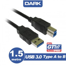 Resim Dark Dk-Cb-Usb3Prnl150 1.5 Mt Usb 3.0 To Usb 3.0 Tip B Erkek-Erke 