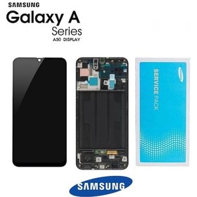 Resim Samsung Uyumlu Galaxy A50 A505 Lcd Ekran Dokunmatik Siyah Servis Çıtalı Gh82-19714a 