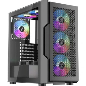 Resim 1st Player Trılobıte T7 Siyah 650W 80+ Argb 4X12CM Fan Temperli Cam Mesh USB 3.0 Atx Kasa 